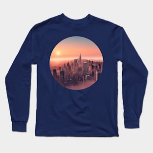 Cityscape of NY Long Sleeve T-Shirt